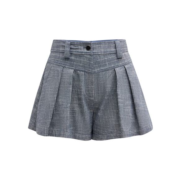 Ramy Brook 'Billie' Blue Cotton Short Size 0 - Picture 1 of 4